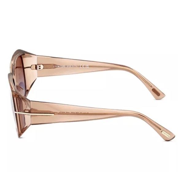 Tom Ford RYDER-02 FT 1035 Shiny Transparent
Shaded Sunglasses NWT $300 main image 4